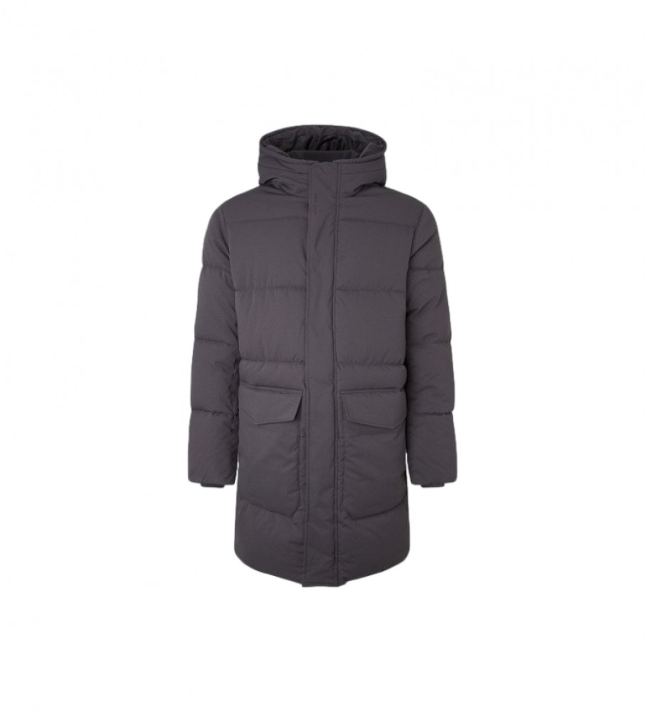 Parka Pepe Jeans Brad preta rasgada