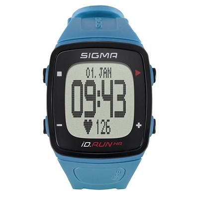 Pulsometro + Gps + Podometro Sigma Id Run Hr Azul