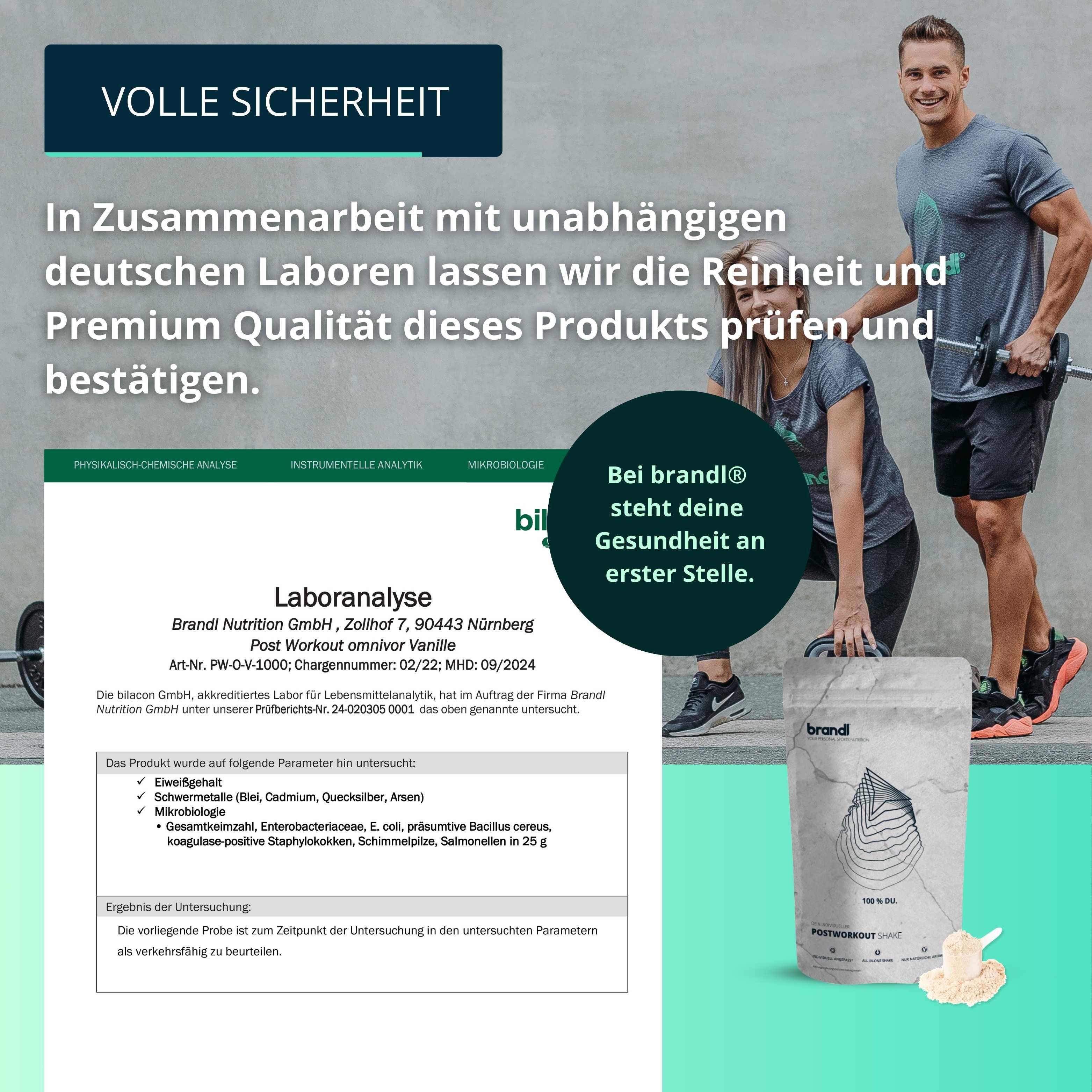 brandl® Protein-Pulver All-in-One nach dem Training | 5K-Protein-Mix