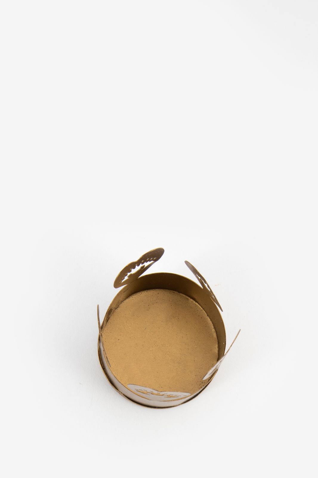 Goudkleurige waxinehouder loving eye