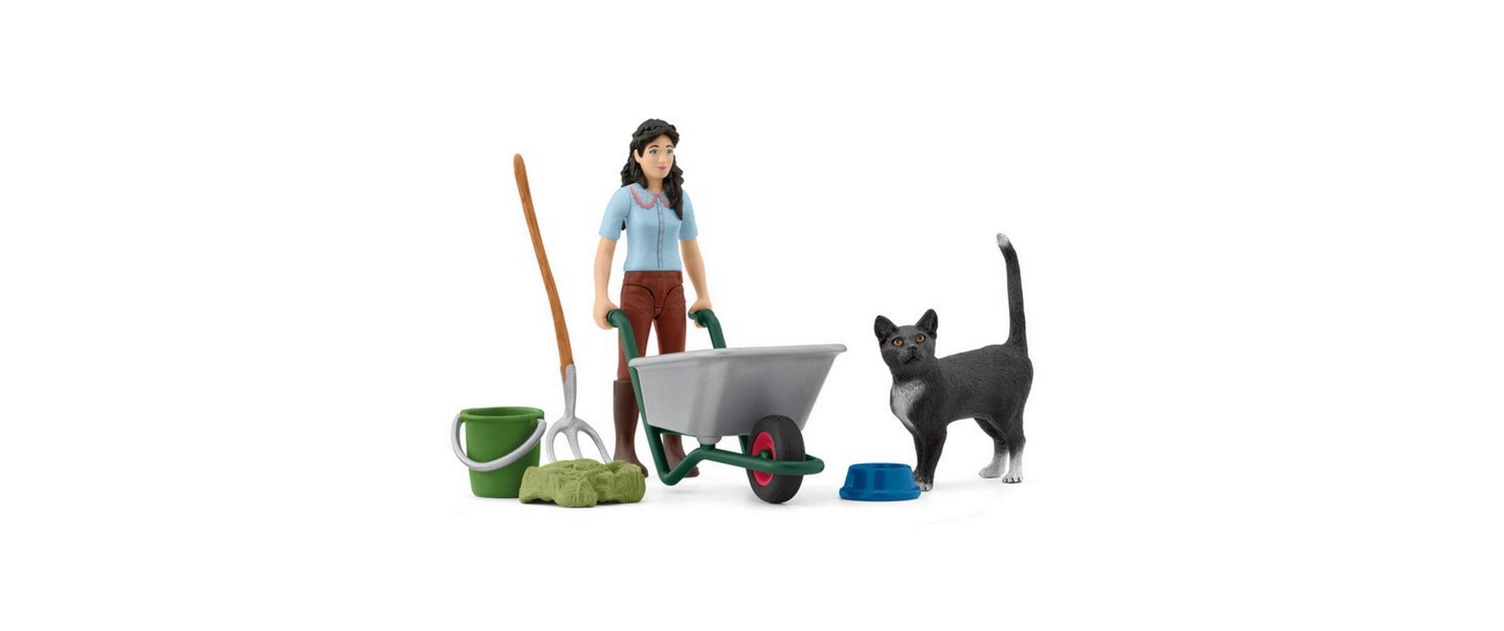 Spielfigurenset Horse Club Ausmist-und PflegesetMini-Playset fördert kreatives Spielen