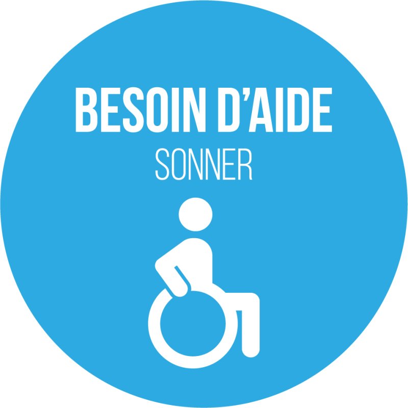 Adhésif pour carillon d'appel -  Bleu