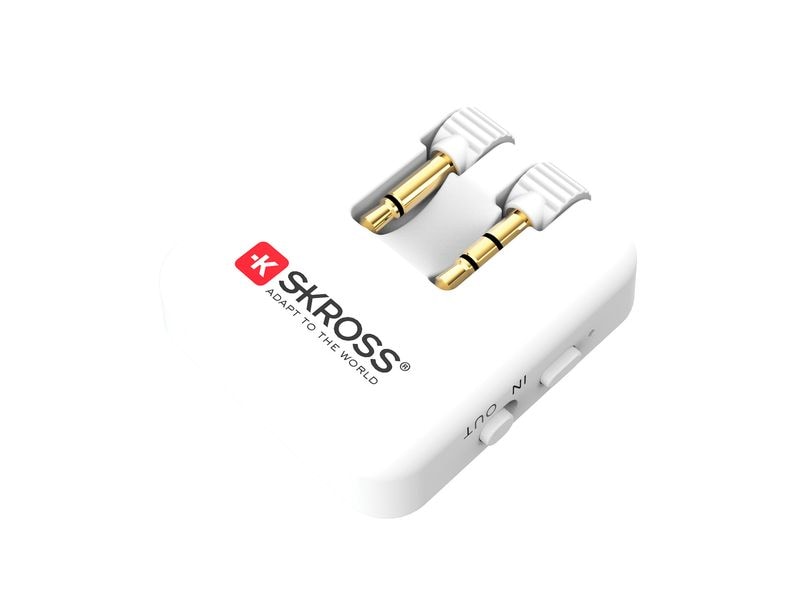 SKROSS Audio-Adapter Wireless Weiss 2-in-1-Sender und -Empfänger