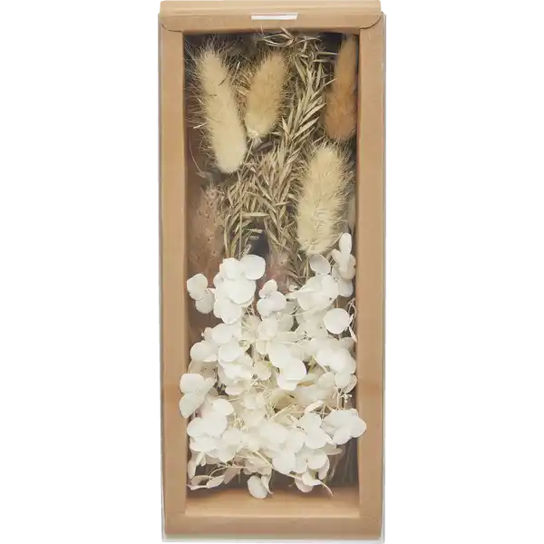 Box mit Trockenblumen