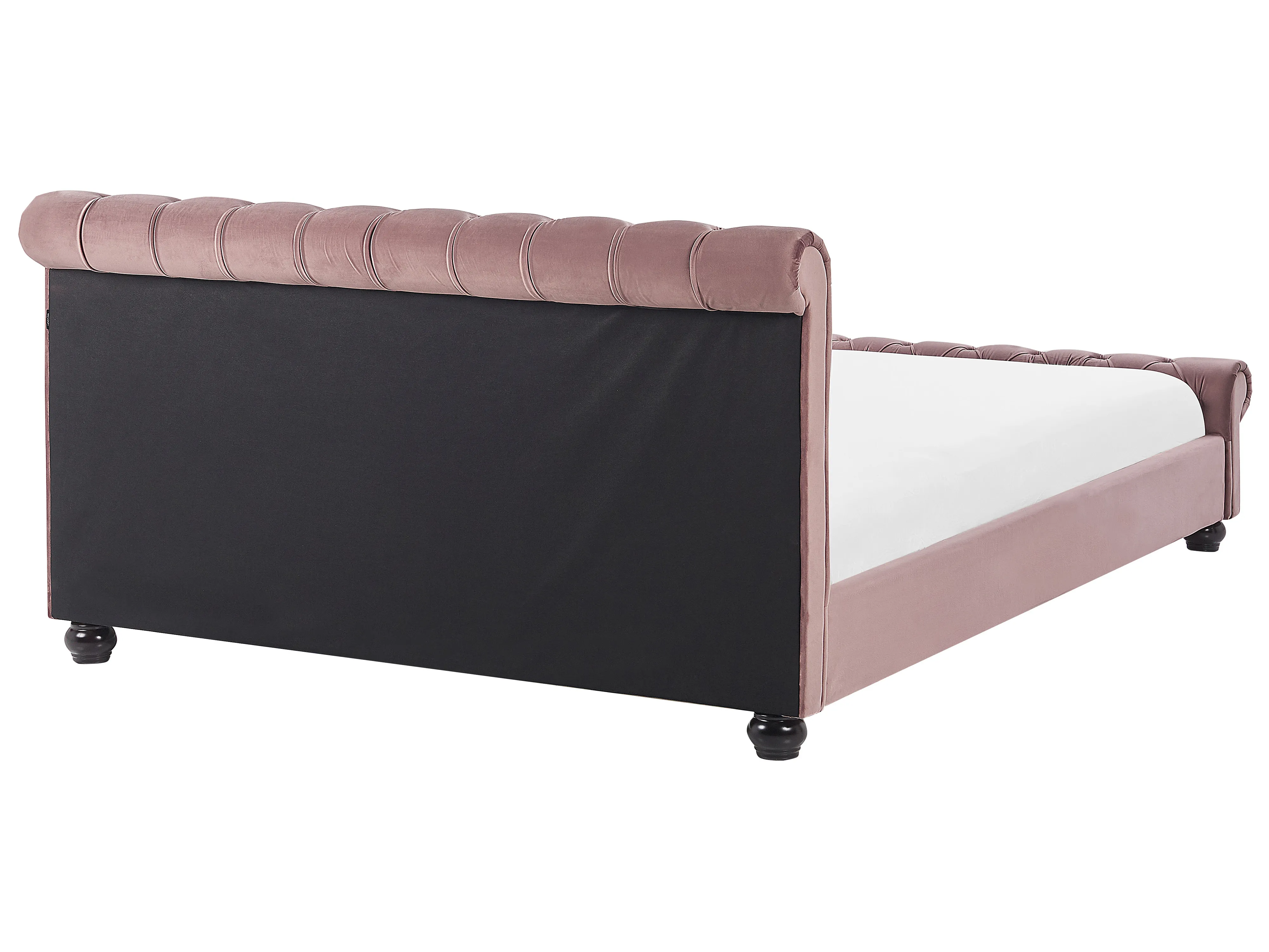Waterbed Fluweel AVALLON 180 x 200 cm Roze