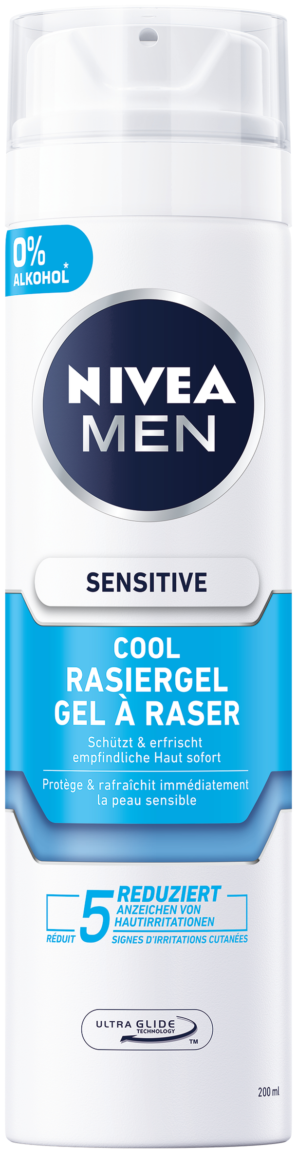 Nivea MEN Rasiergel<br>200 ml, Gel, Sensitive Cool