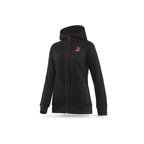 Akrapovic - Veste zippée à capuche femme Noir