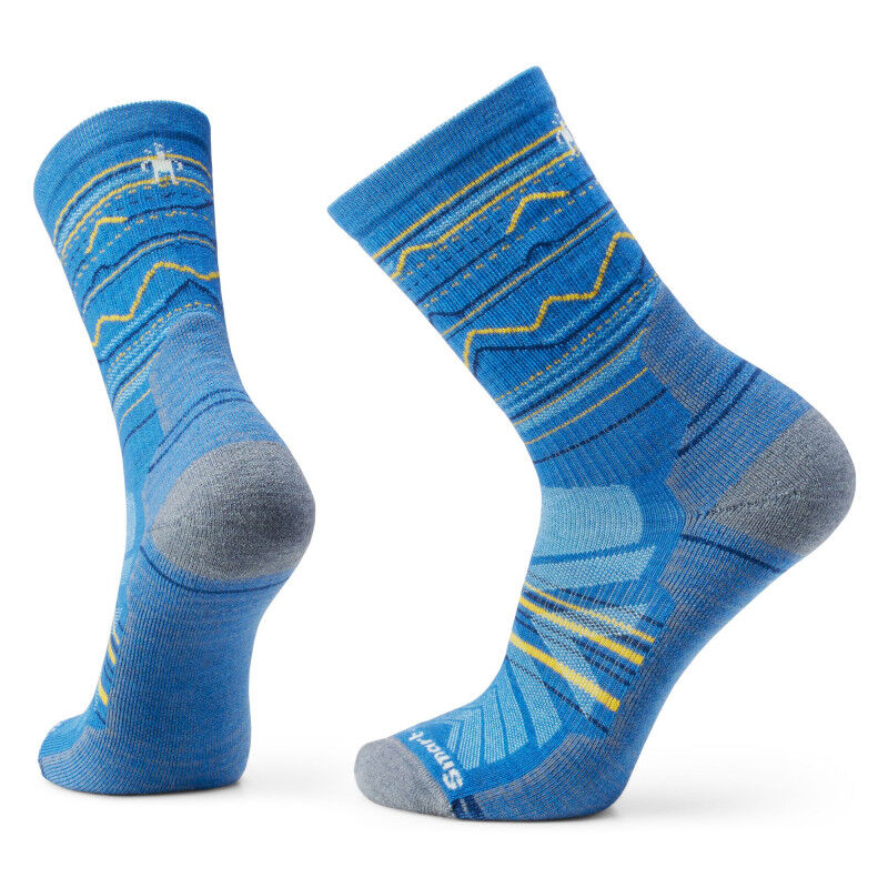 Performance Hike Light Cushion Mountain Range Pattern Crew - Chaussettes randonnée