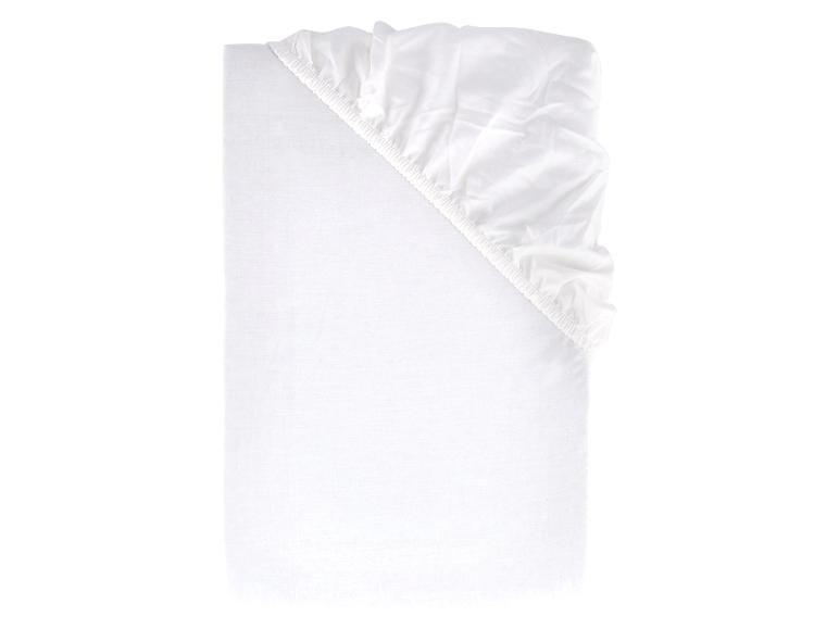 Percale hoeslaken 180-200 x 200 cm