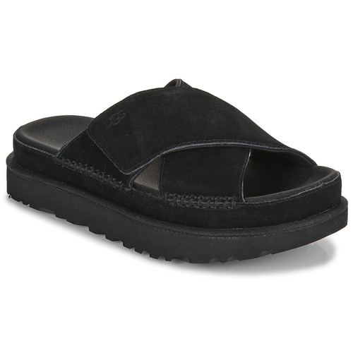 UGG - GOLDENSTAR CROSS SLIDE - Noir