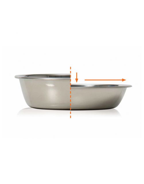 Catit Dubbele Voerbak - Kattenvoerbak - 17.5x32x6 cm Wit