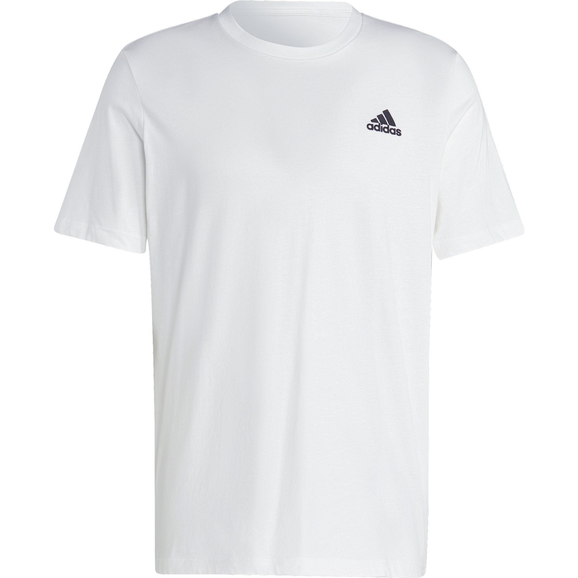 adidas Essentials Embroidered Small Logo T-Shirt Herren weiß