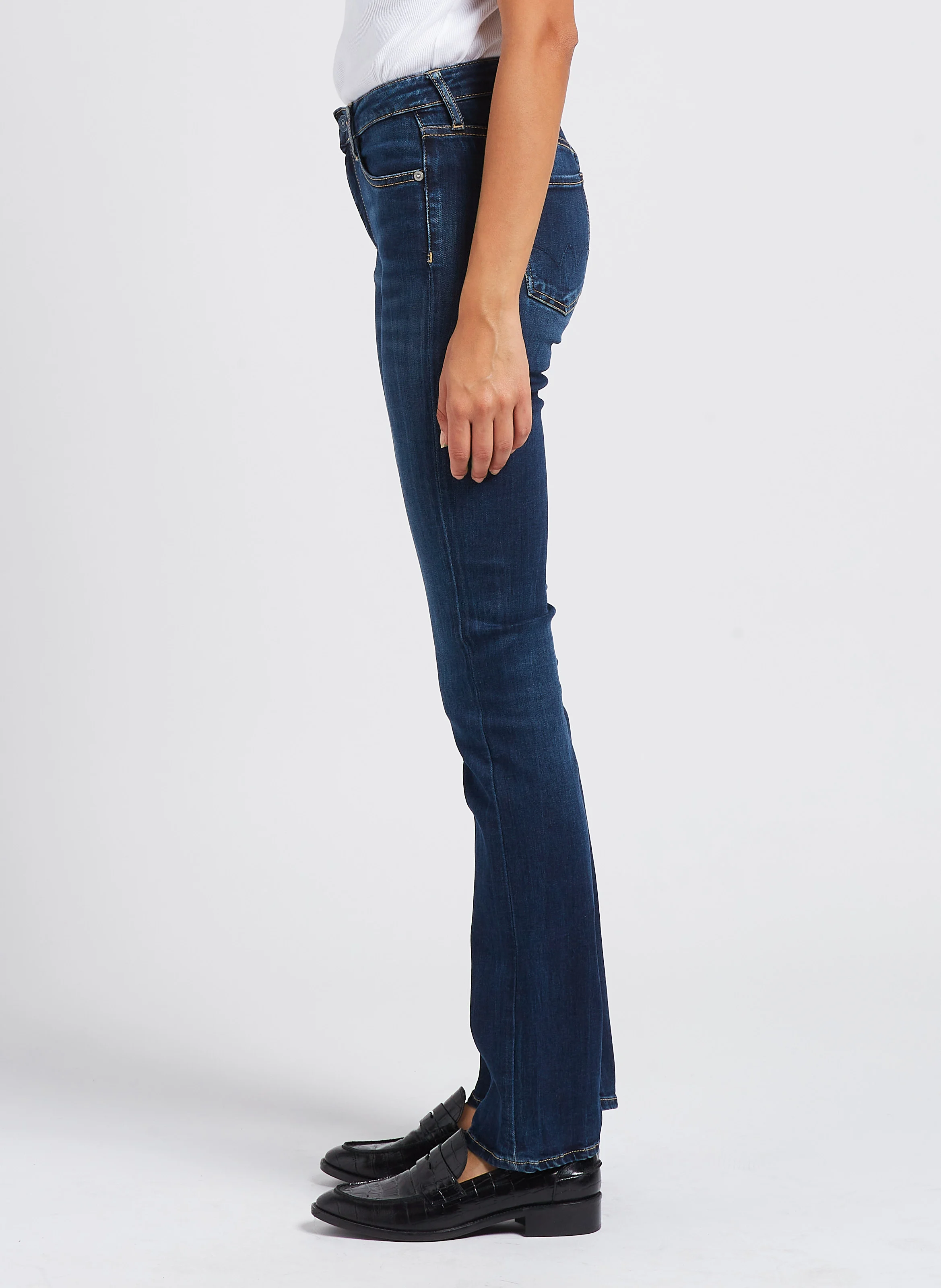 POWER B - Jean bootcut taille mi-haute | Bleu