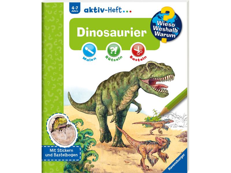 Ravensburger Kinder-Sachbuch WWW aktiv-Heft Dinosaurier Kompaktes Sachwissen für Dino-Fans