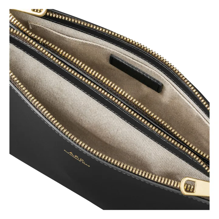 A.P.C. Sac Sarah Cuir Lisse | Noir