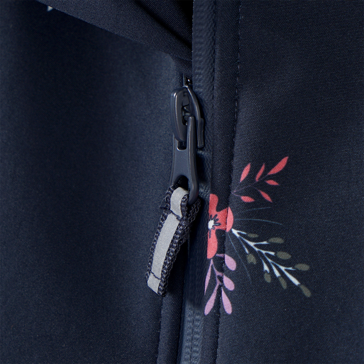 Yigga Mädchen Softshelljacke mit Blümchen-Print dunkelblau