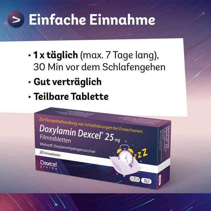 Doxylamin Dexcel 25 mg Filmtabletten, 10 St