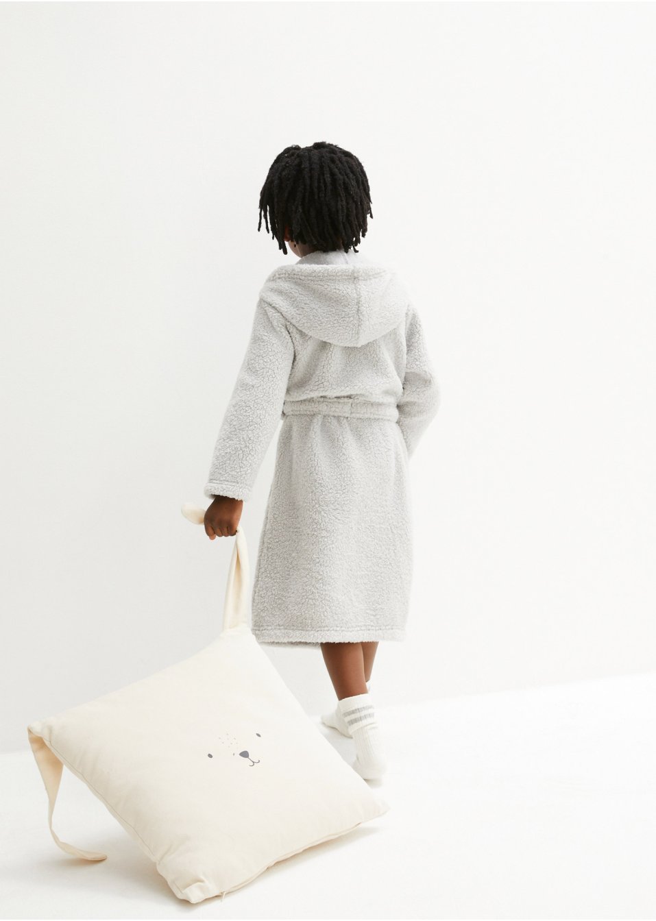 Peignoir enfant en polaire peluche