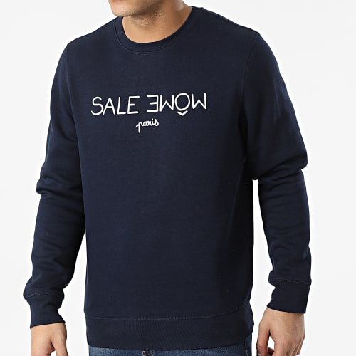 Sweat Crewneck Punition Bleu Marine Blanc