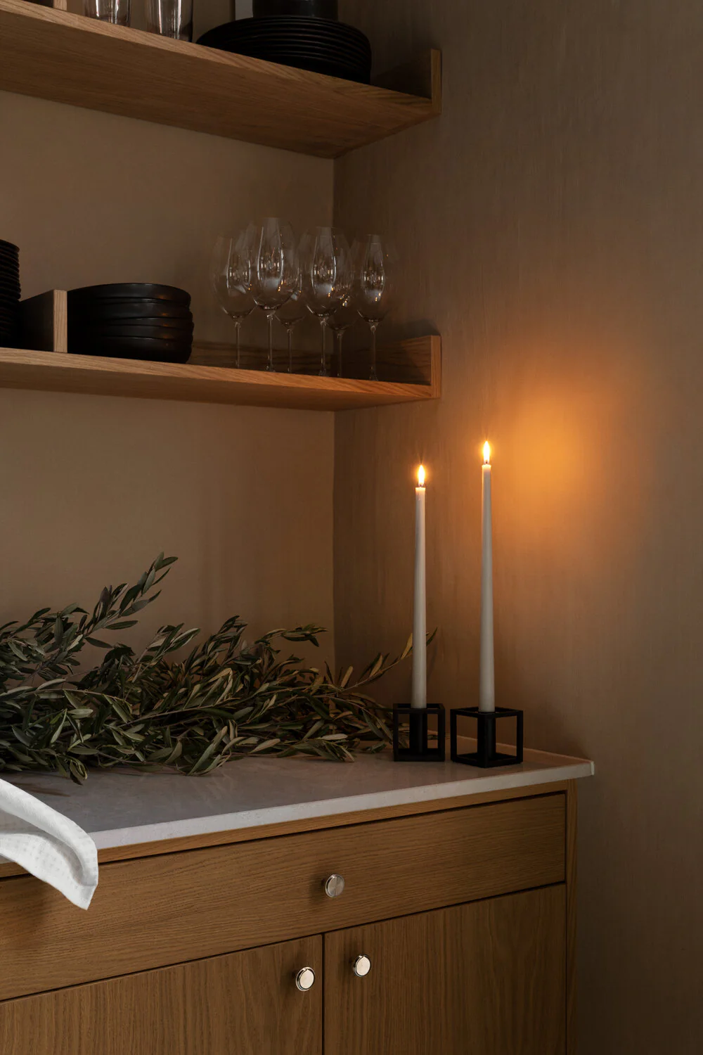 Audo Copenhagen  Kubus 1 lysestage - Sort