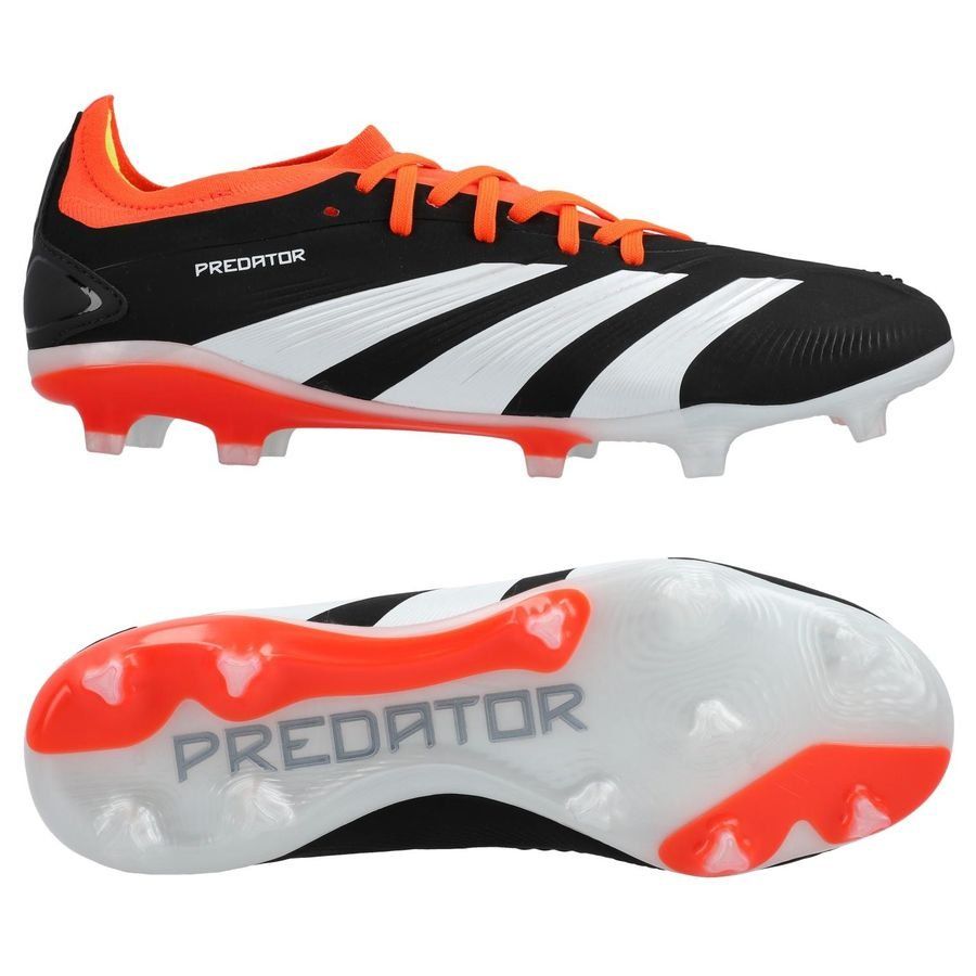adidas Predator Pro FG Solar Energy - Noir/Blanc/Rouge