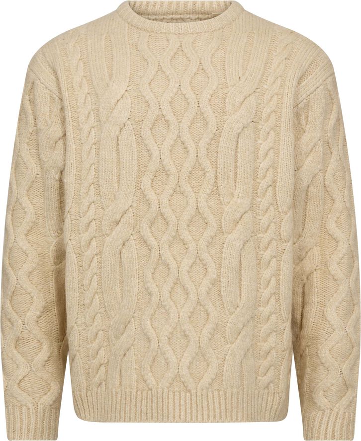 Levi's BATTERY CREWNECK SWEATER PARKS Hvid