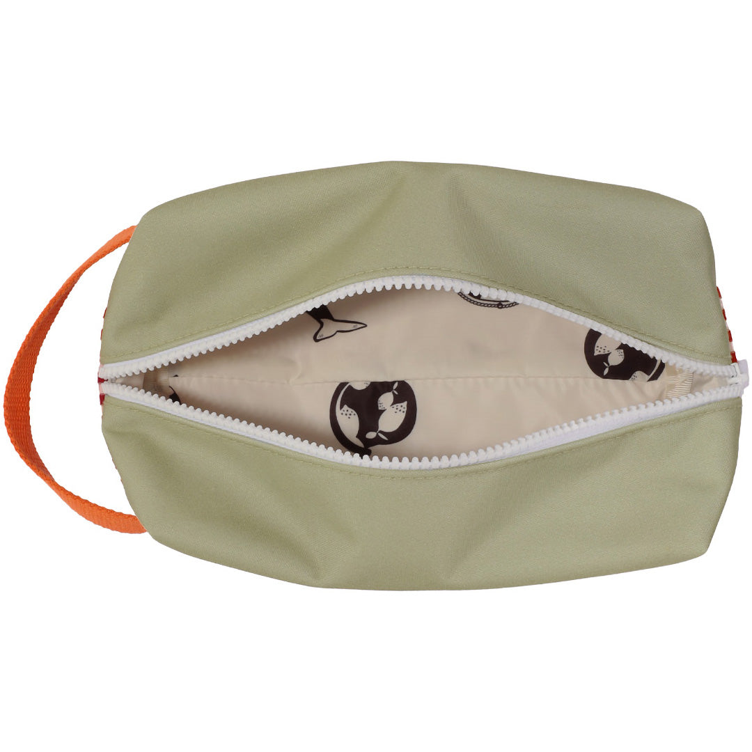 sticky lemon toilettas colourblocking - shark grey - coral pink