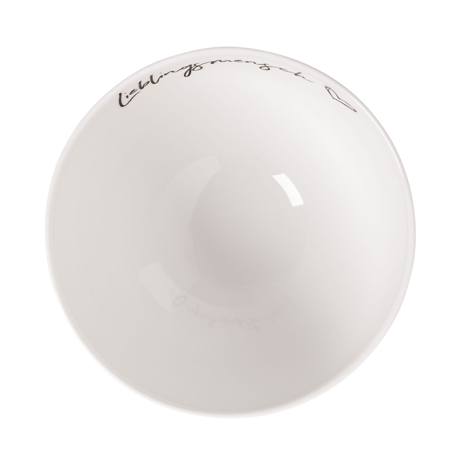 Villeroy & Boch Bol STATEMENT LIEBLINGSMENSCH 470 ml Porzellan weiß