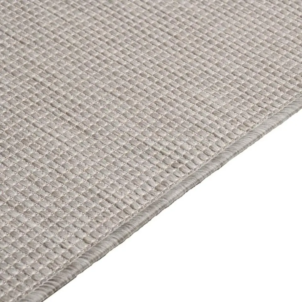 vidaXL - Buitenkleed - Grijs - Kunststof