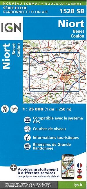IGN - 1528 SB NIORT BENET COULON 1 25 000