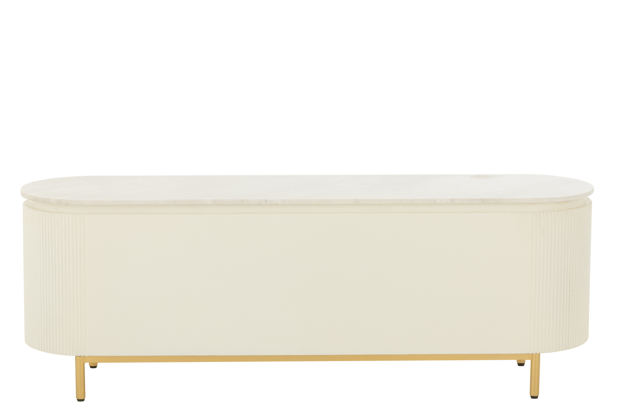 Tv-meubel Clara wit/goud