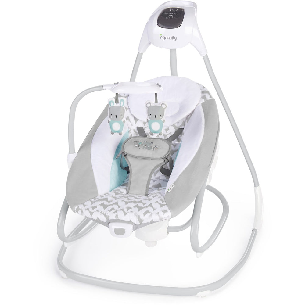 Køb Ingenuity Grey Simplecomfort™ Compact Soothing Swing & Rocker™ - Raylan™