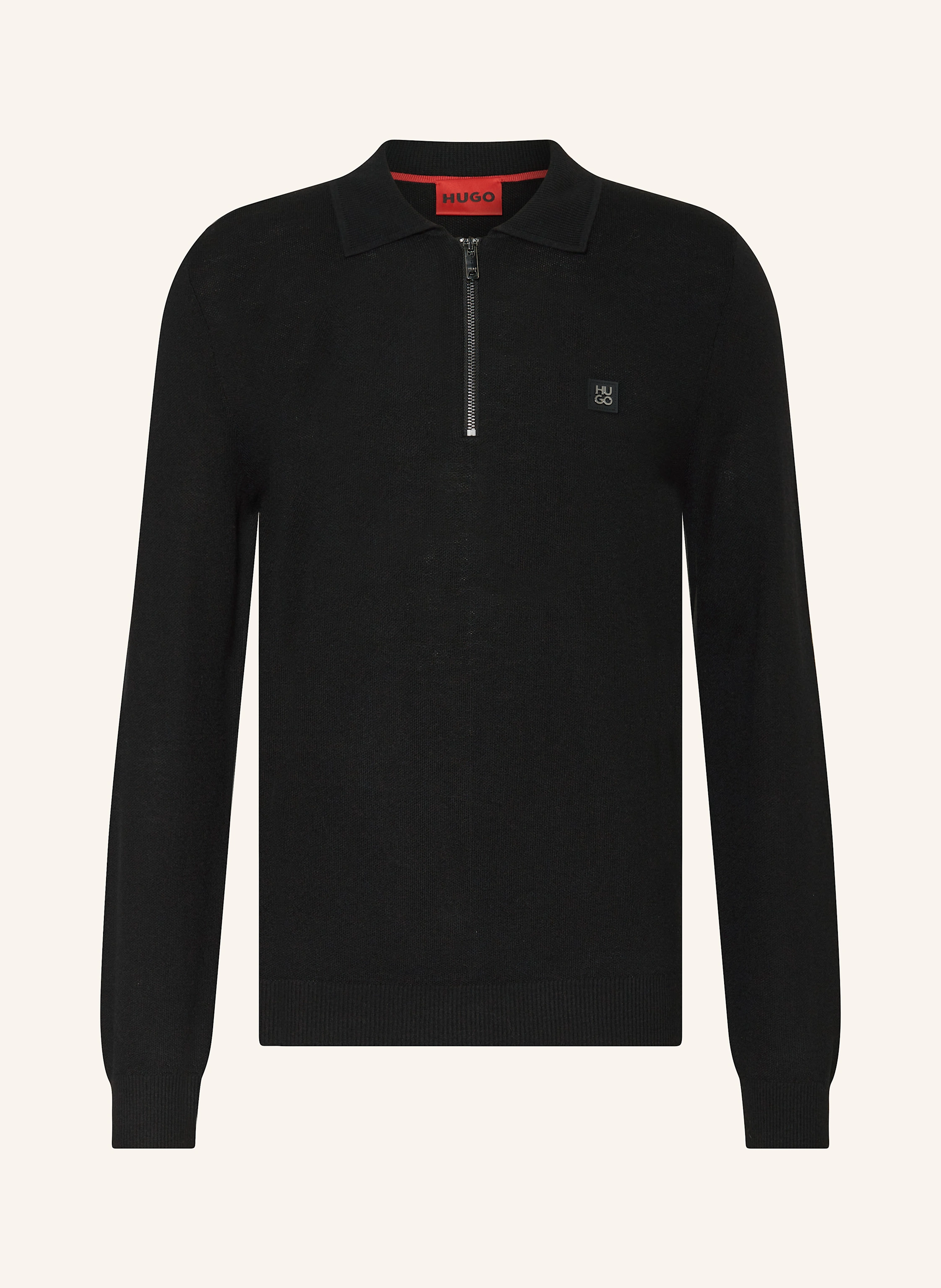 HUGO Strick-Poloshirt SASTONE Regular Fit