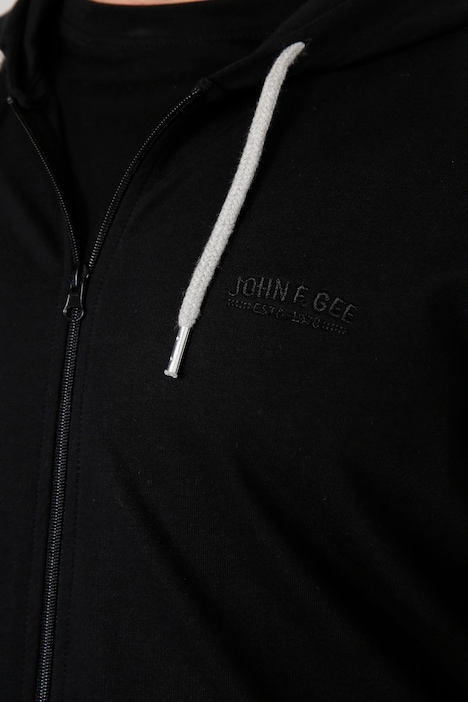 John F. Gee Hoodiejacke, zweifarbiger Langarm, bis 72/74