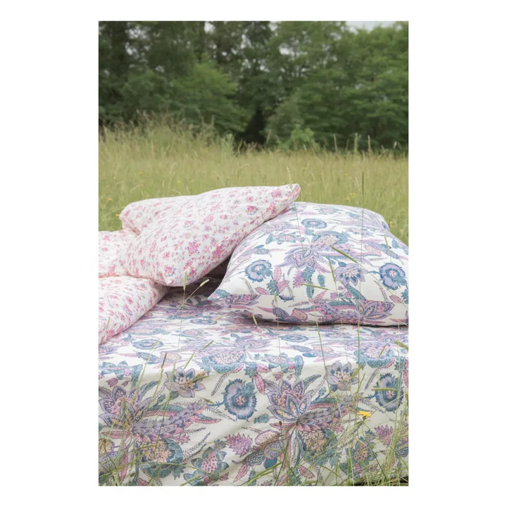 Louise Misha Drap-housse Nicole en coton bio | Violet