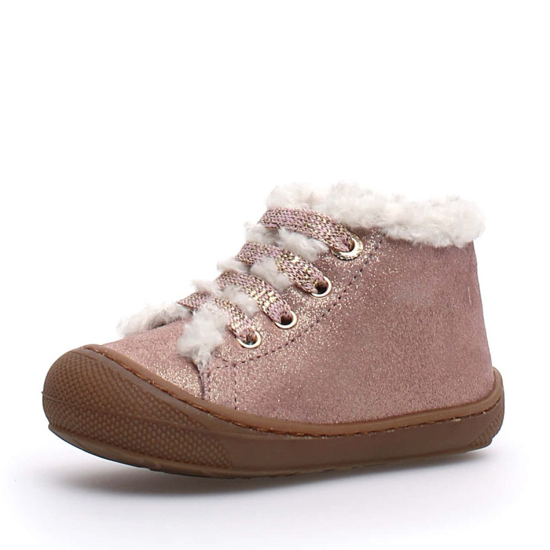 Naturino Naturino Cocoon Lallit Lacets Fourré Rose Brillant