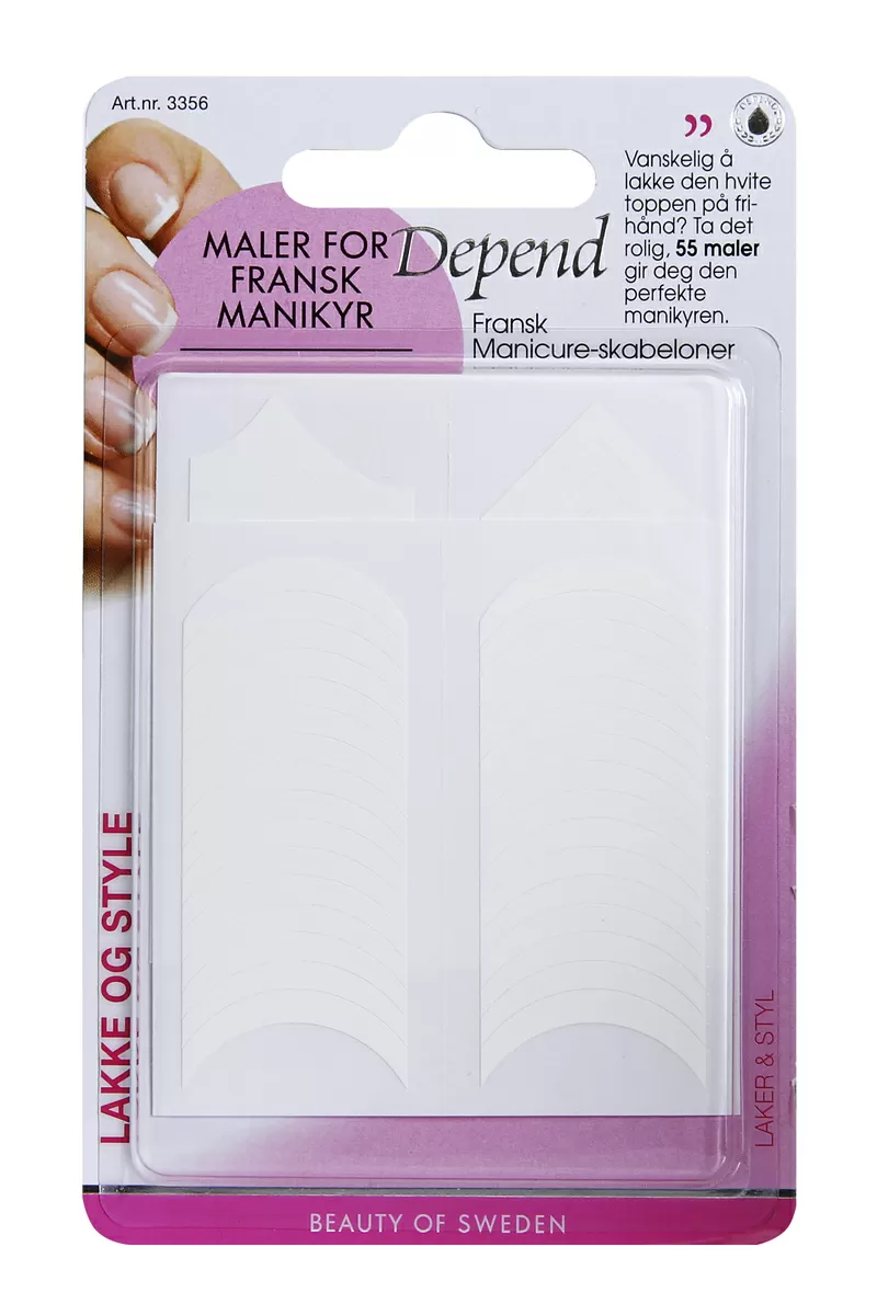 Depend Fransk Manicure Skabeloner
