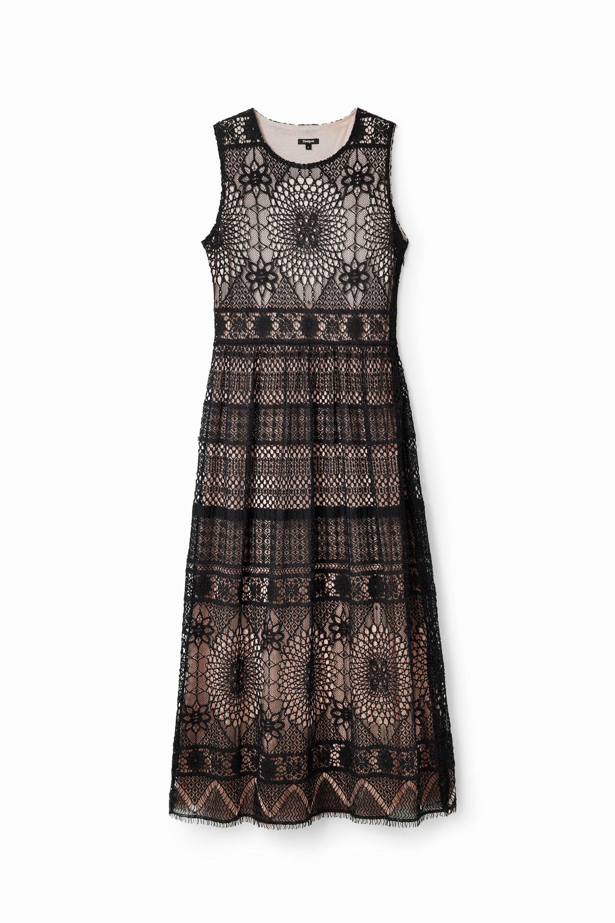 Vestido midi confeccionado por M. Christian Lacroix