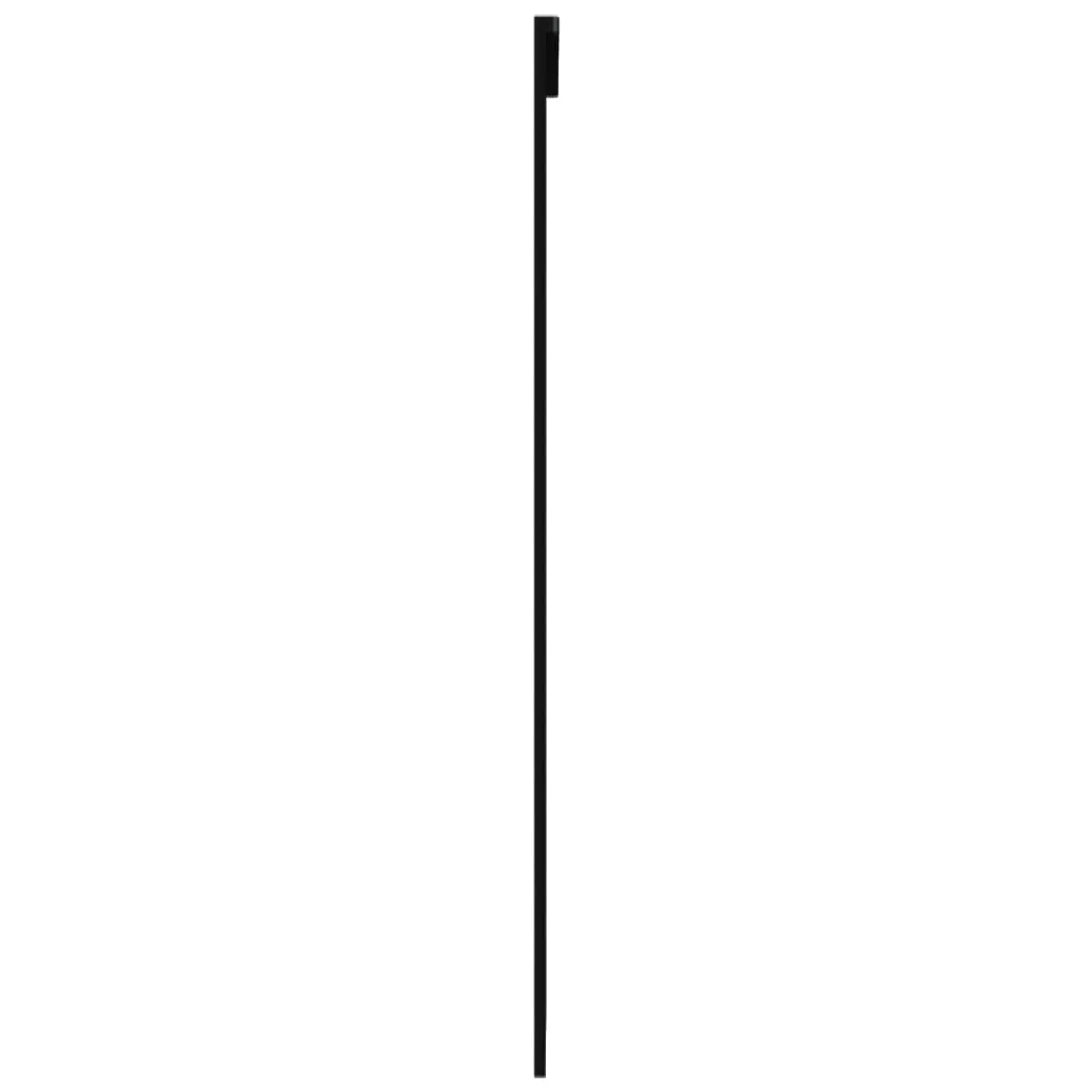 vidaXL Porte coulissante - Verre ESG et aluminium - 76x205 cm - Noir