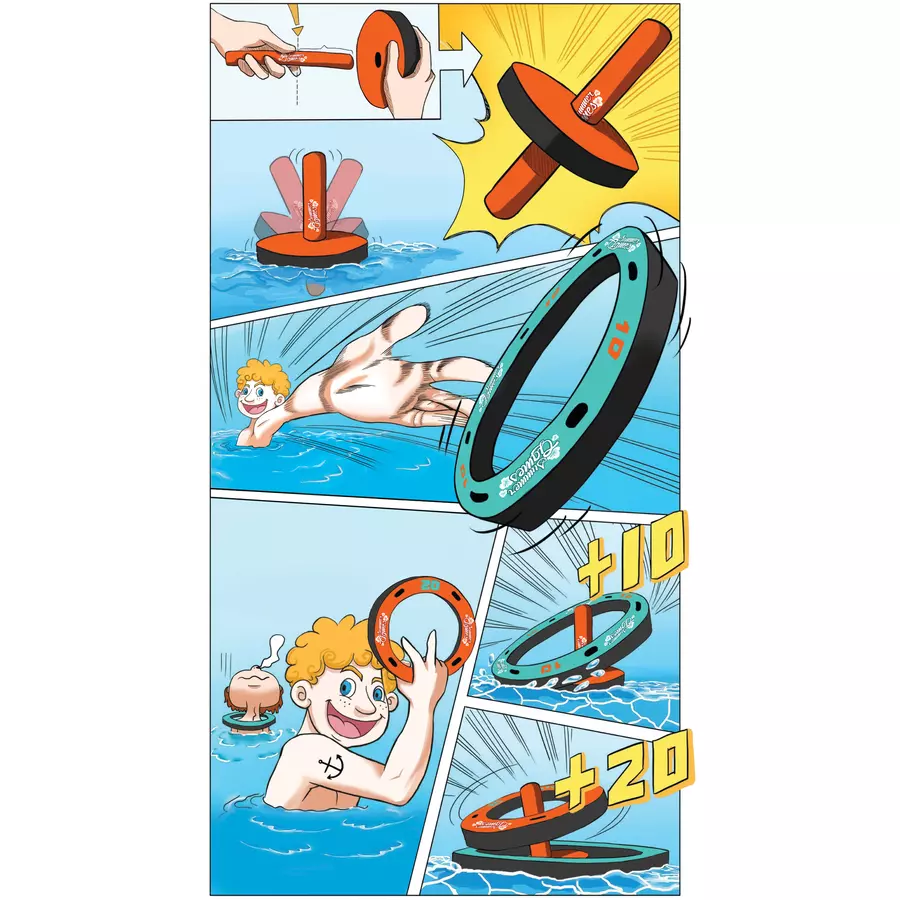XTREM Toys and Sports - SUMMER GAMES 3 in 1 Pool Ring Toss Set