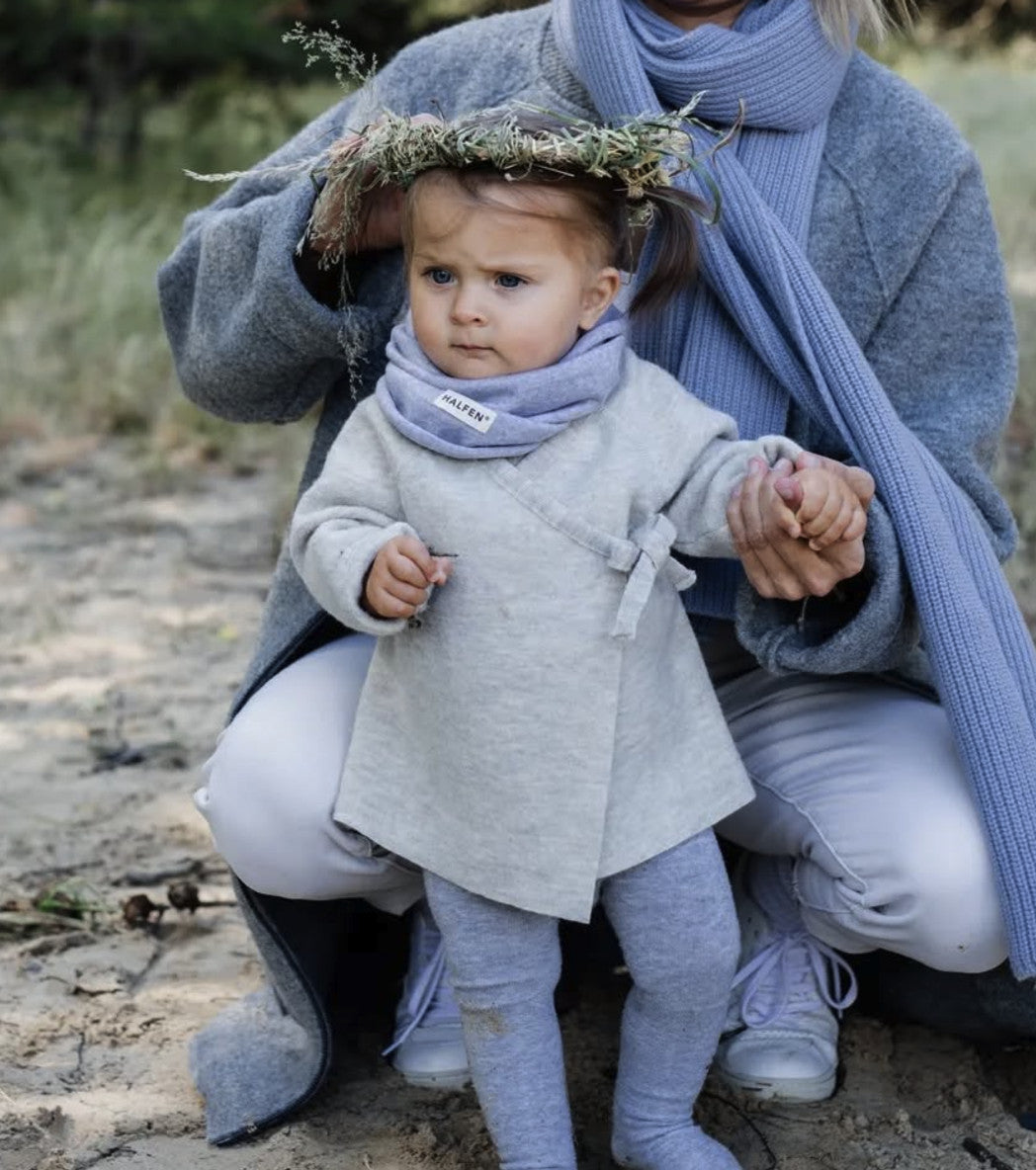 Baby Wollwalk-Jacke Schurwolle natur