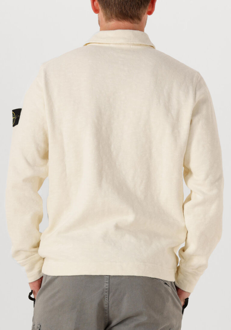 ecru stone island trui ls polo