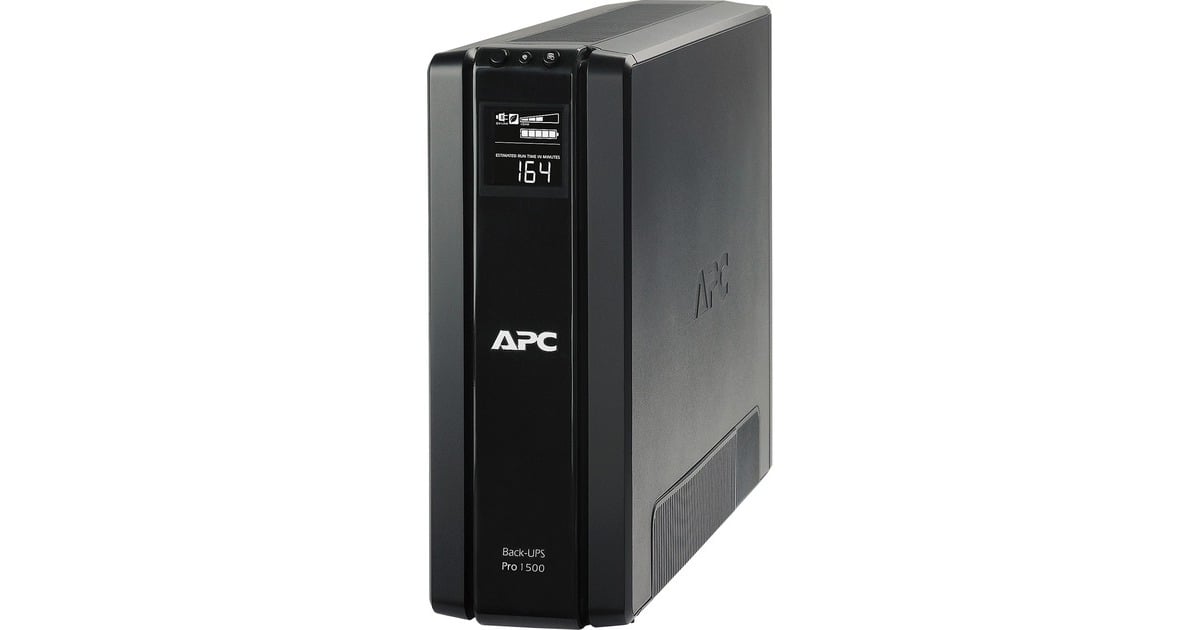 APCBack-UPS PRO 1500VA noodstroomvoeding ups  (Zwart, 6x schuko uitgang, USB, BR1500G-GR, Retail)