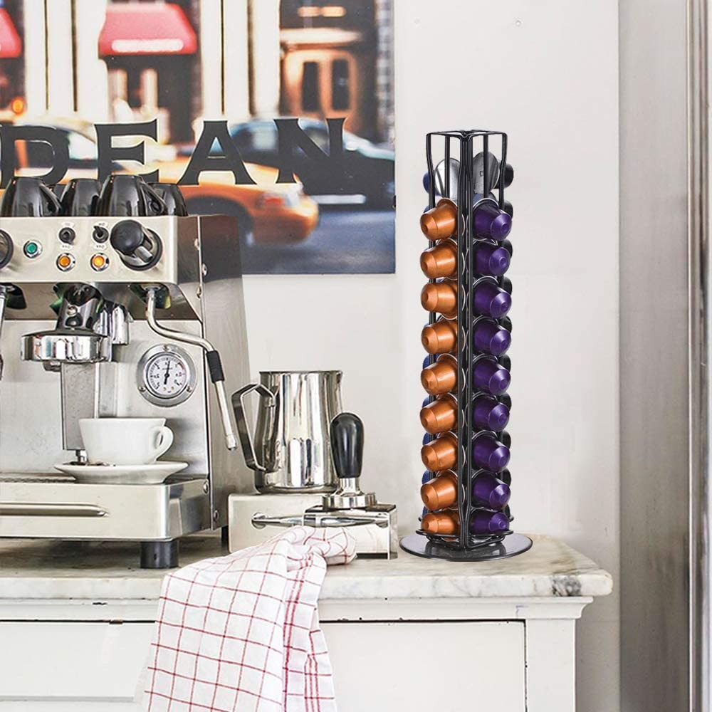 Nespresso Kaffeekapsel Halterung für 40 Kapseln - Schwarz