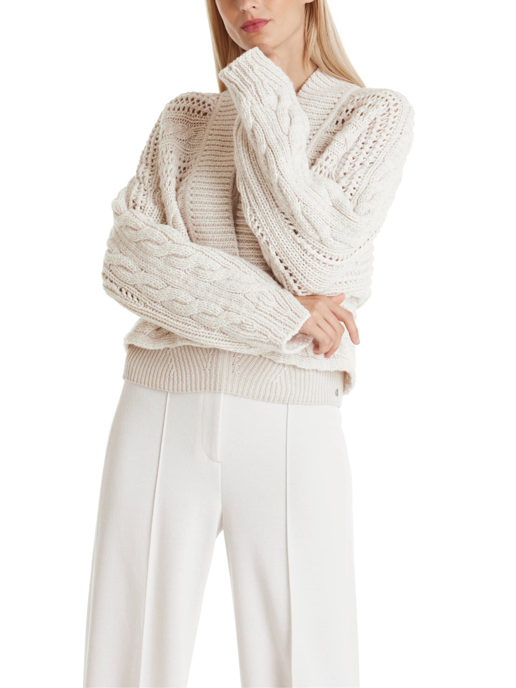 Marc Cain| Damen Strickjacke aus Wolle, Kaschmir und Seide
