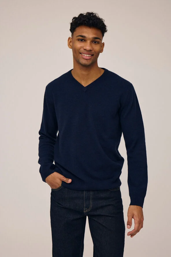 Magasin du Nord Collection Mads 1 - 100% Cashmere Navy