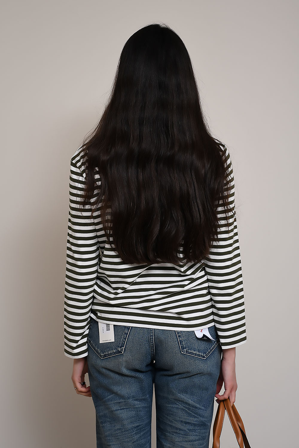 Boatneck cotton longsleeve t-shirt