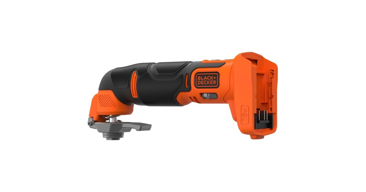 BLACK+DECKERBDCOS18N-XJ 18V Oscillerende Multitool multifunctioneel gereedschap  (Oranje/zwart, Accu en oplader niet inbegrepen)