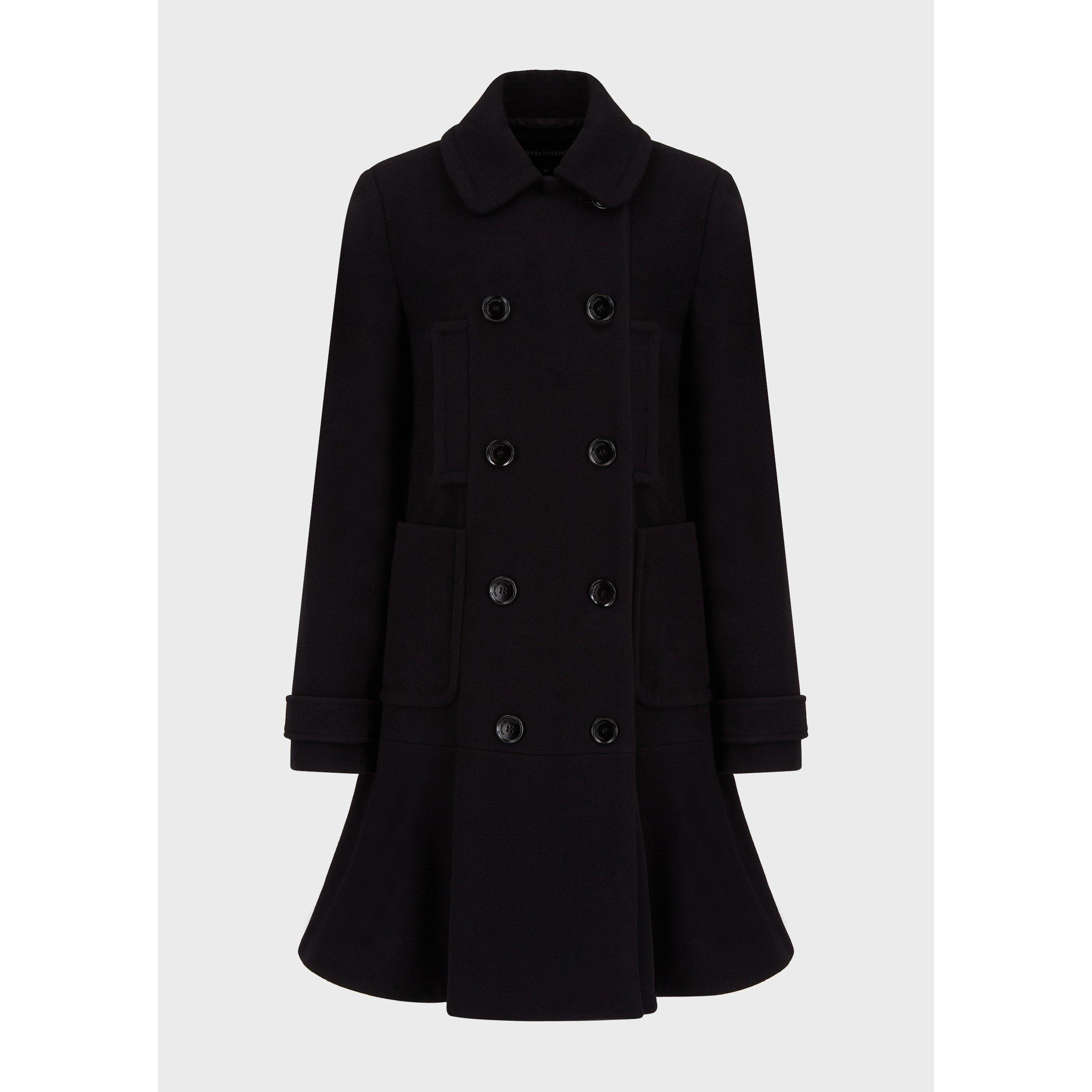 Emporio Armani Peplum Hem Coat