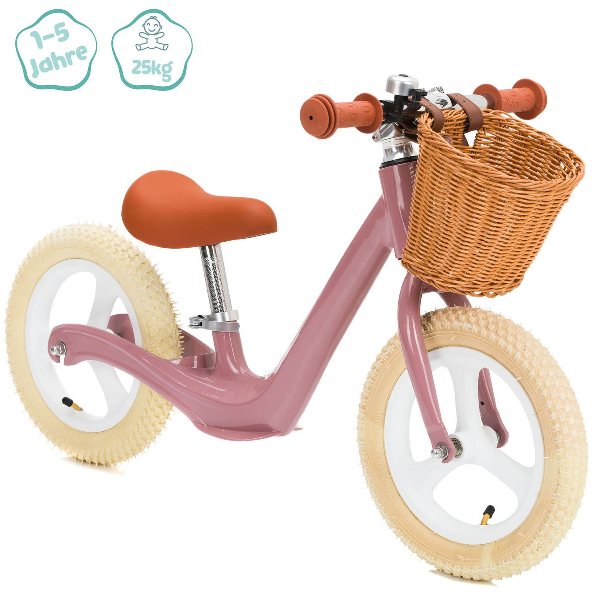 fillikidfillikid   Laufrad Speedy SL mit Korb rosa